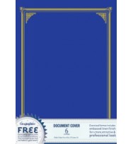 Document Covers Geo Award Navy Blue Pk6