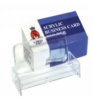 Business card holder sovereign acrylic clear/smoke