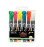 LED neon dry erase markers pack of 6