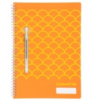 Note Book Colourhide A4 Designer Orange Scales 120pg