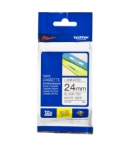 Brother Laminated Tape 24mm x 8m Black on White TZe-251