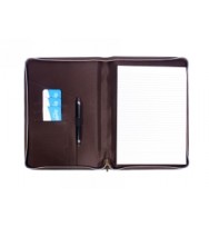 Modena A4 Zipper Brown