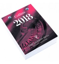 Collins Desk Calendar 2019 refills Top hole Punch