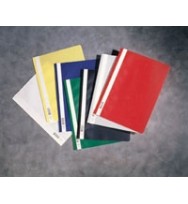 Flat File Durable Clear Front - White