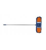 Cleanlink Chenille Dust Mop 60cm With 135cm Aluminium Handle Blue