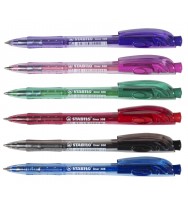 Pen stabilo bp 308 retract 0.3mm blue bx 10