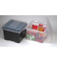Storage box plastic black