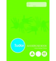Exercise book a4 14mm d/3rds 48 page tudor pk 20