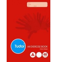 Exercise book tudor a4 48pg 14mm ruled non dotted pk 20