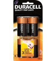 Battery D - pack of 4 Duracell