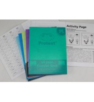 Exercise book protext 225x175mm 8mm ruled pp cover 64pg butterly pk 10