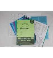 Binder book protext a4 8mm ruled pp cover 48pg koala pk 10