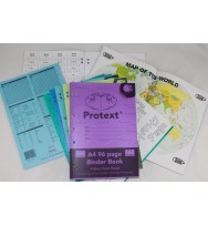 Binder book protext a4 8mm ruled pp cover 96pg sheep pk 10