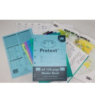 Binder book protext a4 8mm ruled pp cover 128pg elephant pk 10