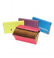 Expanding file f/c a-z manilla index summer colours asst