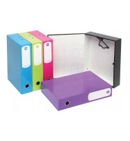 Box file marbig f/c 75mm summer cols h/d blue