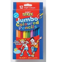 Pencil coloured texta jumbo pk12