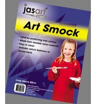 Art smock jasart kids long sleeve 80cm red