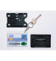 Card Holder Fuel Rexel Rigid With Keyring Clear Pk2