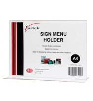 Menu/sign holder jastek a4 landscape upright