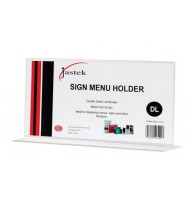 Menu/sign holder jastek dl landscape upright