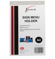 Menu/sign holder jastek a4 portrait hanging