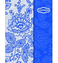 Address book ozcorp flip a5 blue lace