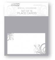 Place card set ozcorp silver