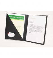 Portfolio letter marbig pro series 4 pack black