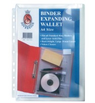 Expanding binder wallet sovereign a4 clear pk 10