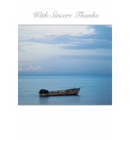 Card set sympathy thank you ozcorp 95x140 rowboat 10cards/env