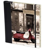 Travel journal spank red scooter