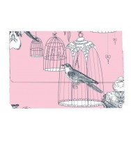 Manilla wallet spank pink birdcage pk4