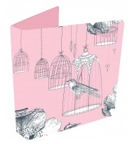 Binder spank pink birdcage