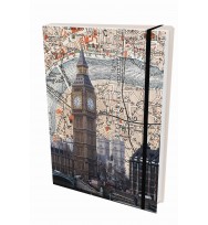 Journal travel map london spank 152 x 205 x 15mm