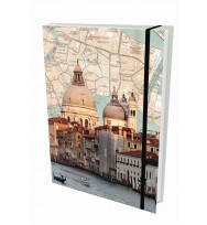 Journal travel map venice spank 152 x 205 x 15mm