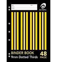 Binder book a4 9mm d/3rds 48 page  - pack of 20