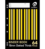 Binder book a4 18mm d/3rds 64 page - pack of 20