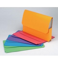 Document wallet marbig slimpick f/c bright green pk10