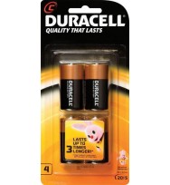 Battery C pack of 4 - Duracell