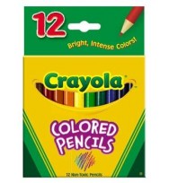 Pencil coloured crayola half pk12
