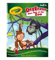 Book activity crayola dry erase one, two at the zoo