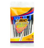 Pen bic super saver medium asstd 10's