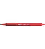 Pen bic bp soft feel retract red bx 12