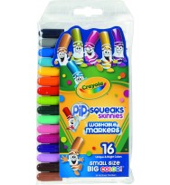 Markers crayola 16's pip-squeak skinnies