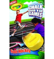 Grab & go games crayola washable sidewalk chalk foot hockey