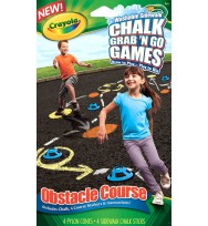 Grab & go games crayola washable sidewalk chalk obstacle course