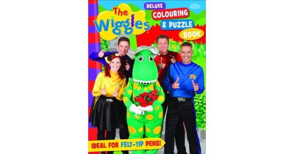Book Deluxe Colouring And Puzzle Fmp Wiggles