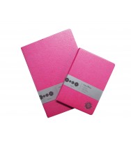 Journal fountain a6 ruled solitaire pink