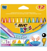Crayons bic kids plastidecor triangular pk12